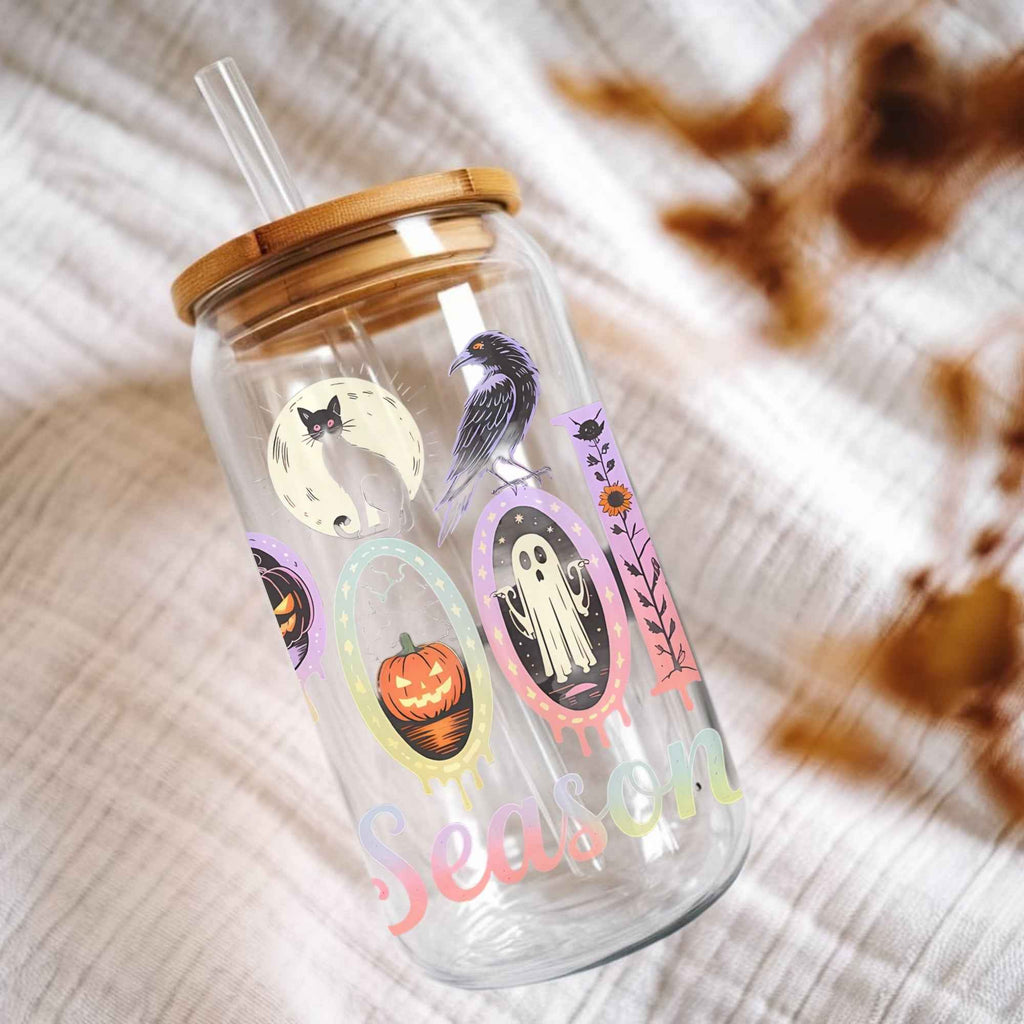 Spooky Season Cup With Lid and Straw