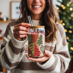 Christmas Trees Cup With Lid And Straw - CoRo & Company