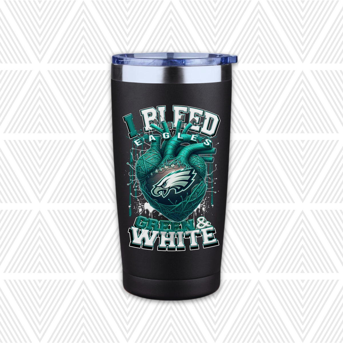 I Bleed Football Team 20oz Tumbler