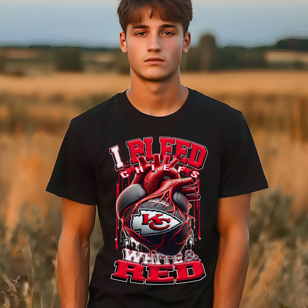 I Bleed Chiefs Tee • Unisex T-Shirt T-Shirt