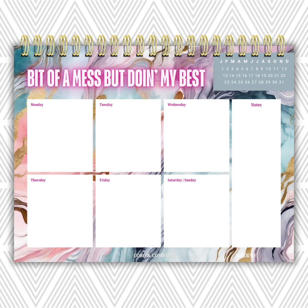 Weekly Desk Planner • 8.5 x 11"