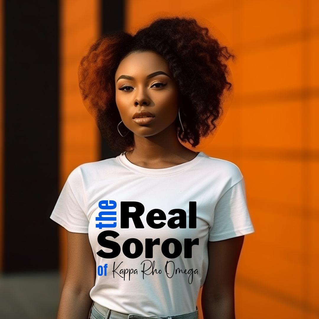 The Real Soror Tee • Sorority T-Shirt • Crew Neck