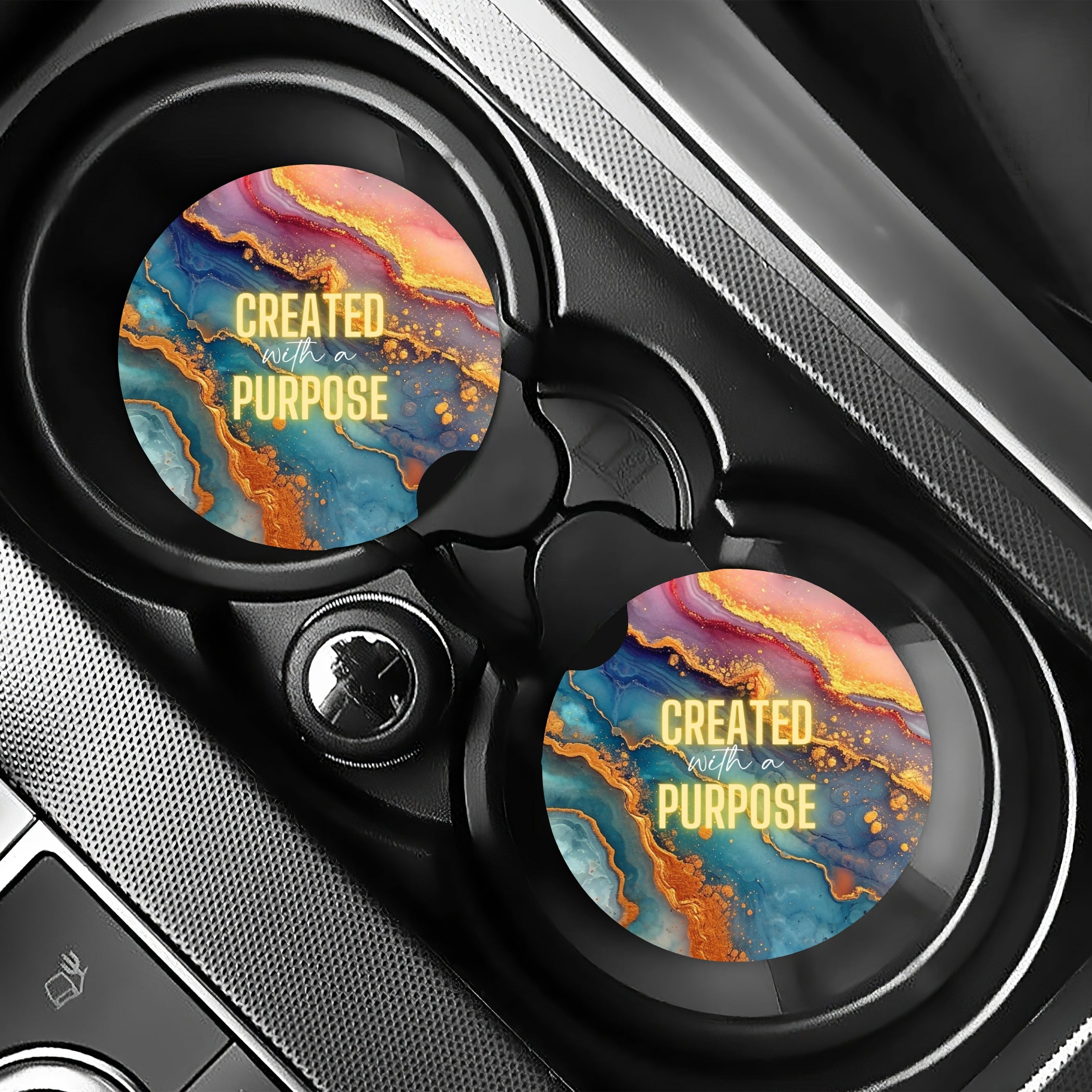 Car Coaster Set, Pack of 2 Car Coaster