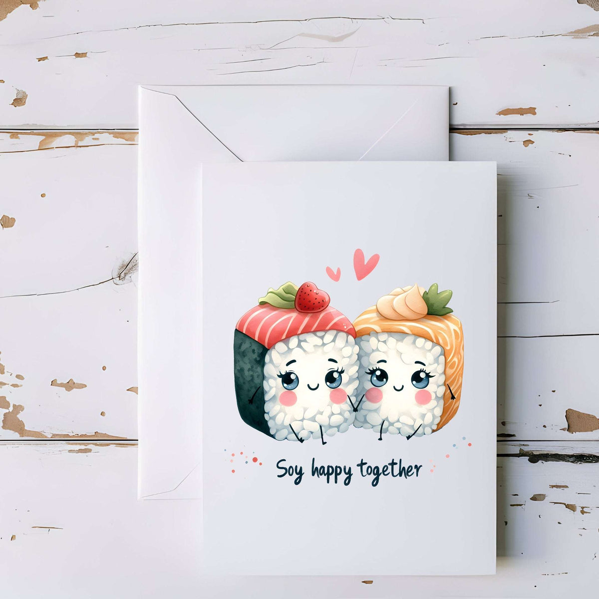 Soy Happy Together Greeting Card - 5x7" - CoRo & Company