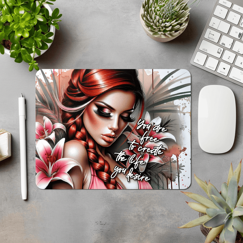 Create The Life You Desire Mouse Pad