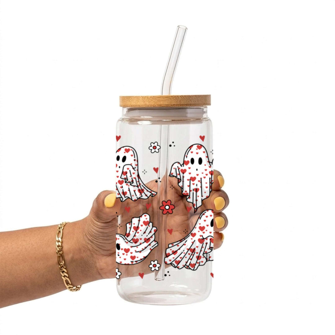 Boo, I Love You Glass Cup