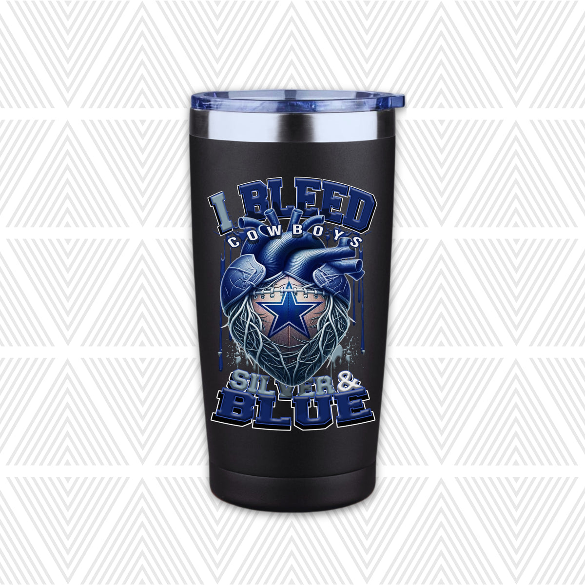 I Bleed Football Team 20oz Tumbler