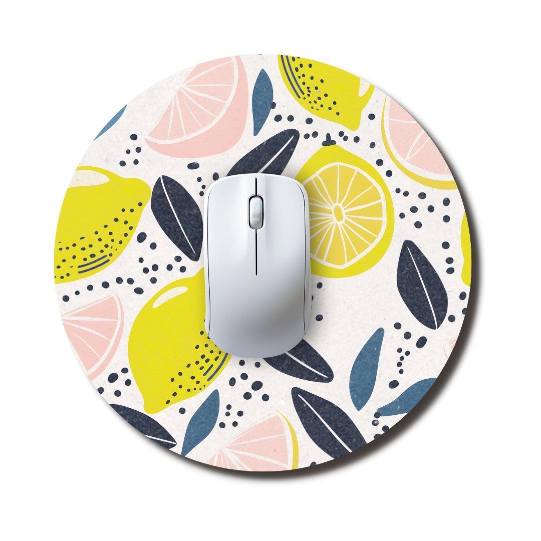 Lemonade Round Mouse Pad