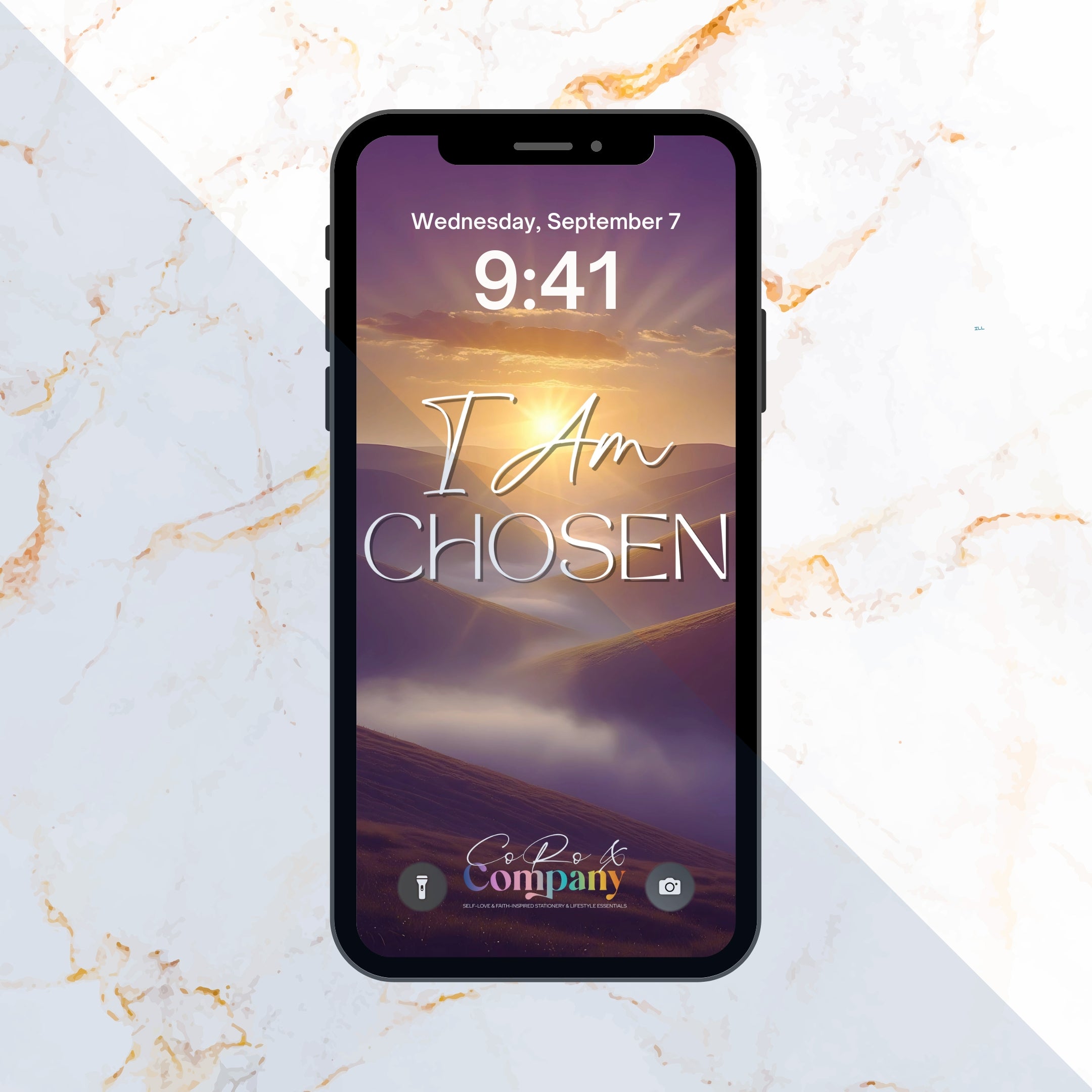 I Am Chosen Affirmation Phone Wallpaper Digital Goods