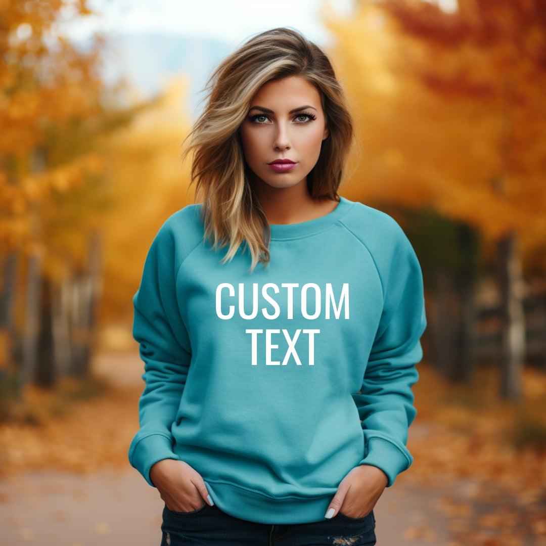 Custom Text Unisex Sweatshirt • Personalized Sweater Sweater