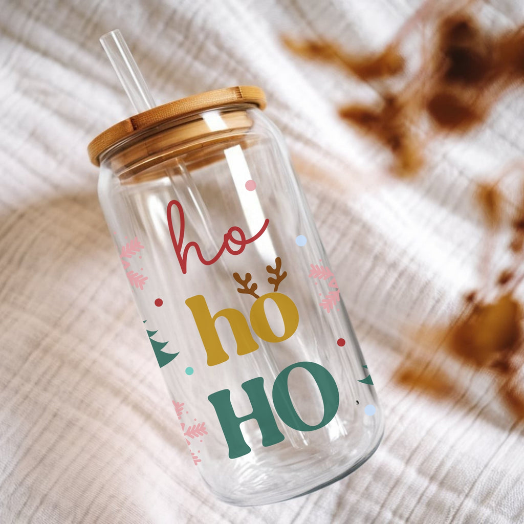 Ho Ho Ho Cup With Lid and Straw