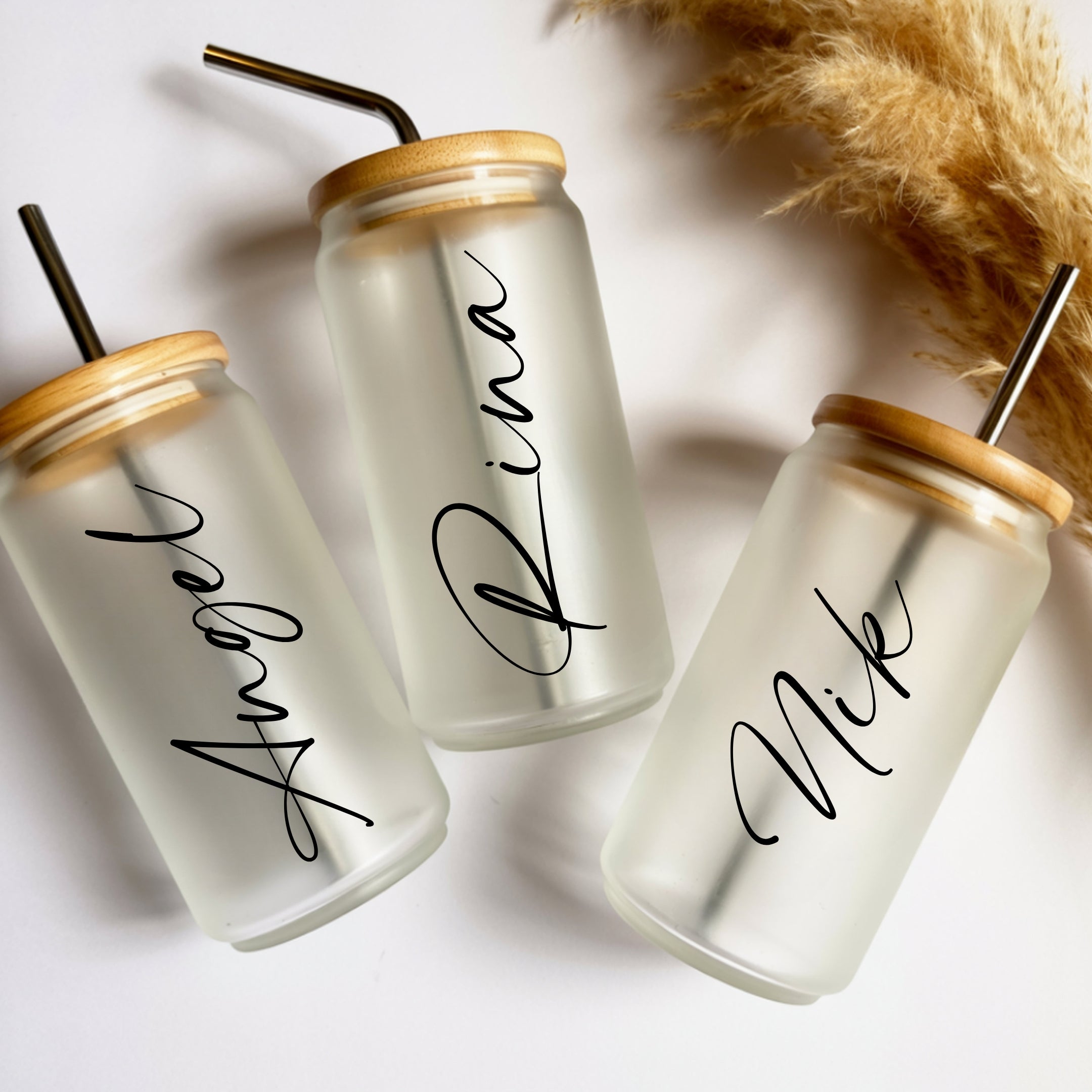 Personalized Name Cup with Lid and Straw