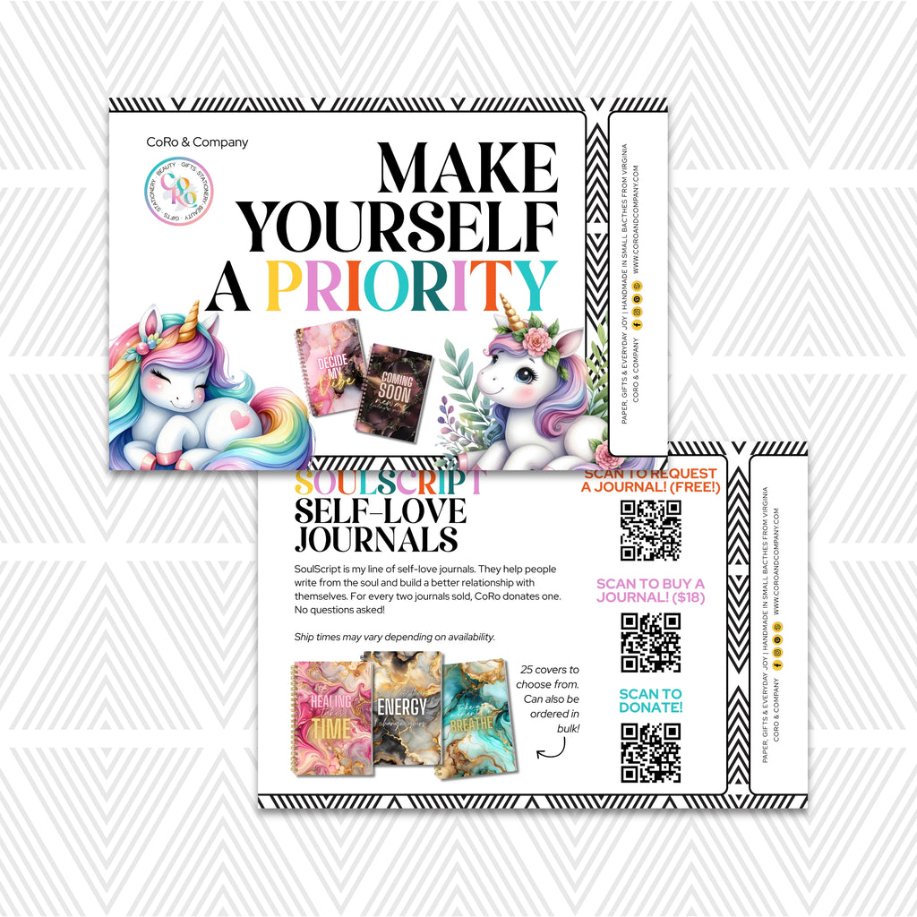 SoulScript Info Postcards Pack of 10 - CoRo & Company