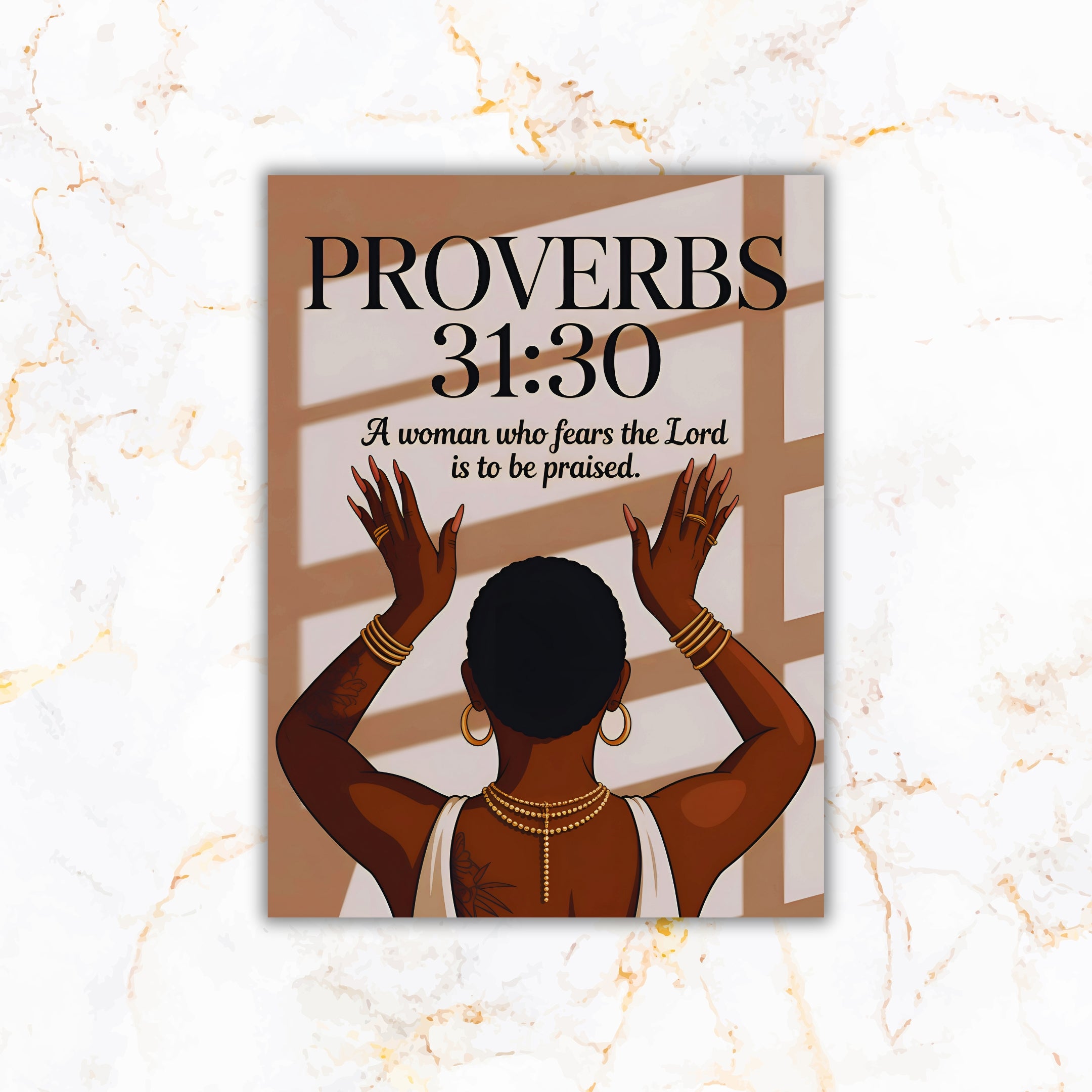 Proverbs 31:30 – A Woman Who Fears the Lord Christian Wall Art Print - CoRo & Company