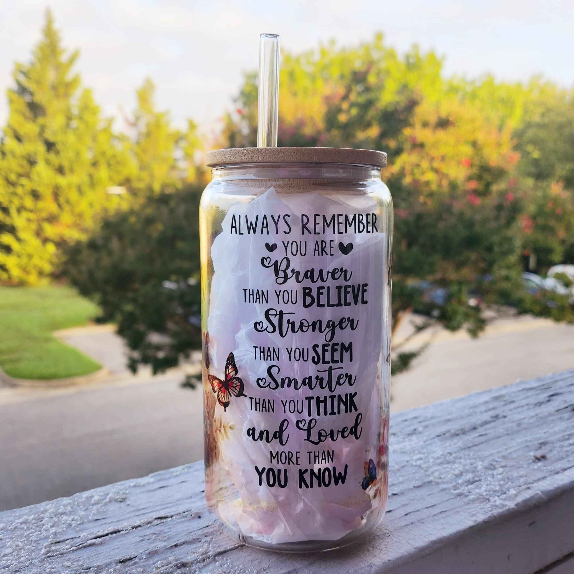 Always Remember Beer Glass Can Tumbler • Drinkware Glass Can Tumbler