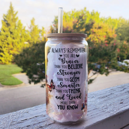 Always Remember Beer Glass Can Tumbler • Drinkware