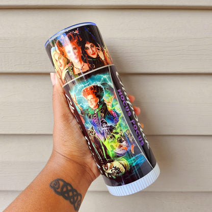 Hocus Pocus ChapStick Skinny Tumbler • 20 oz Stainless Steel • Drinkware