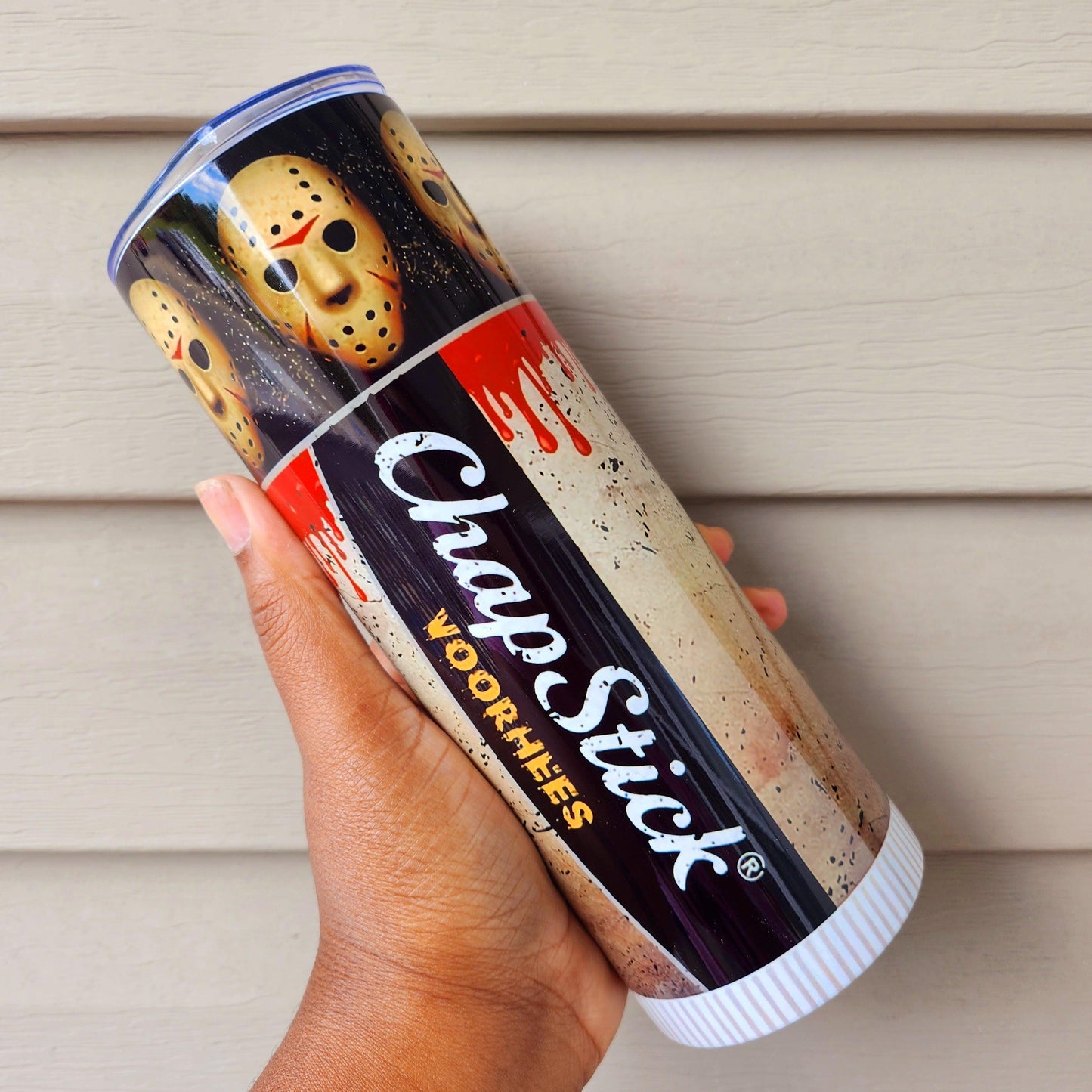 Jason ChapStick Skinny Tumbler • 20 oz Stainless Steel • Drinkware