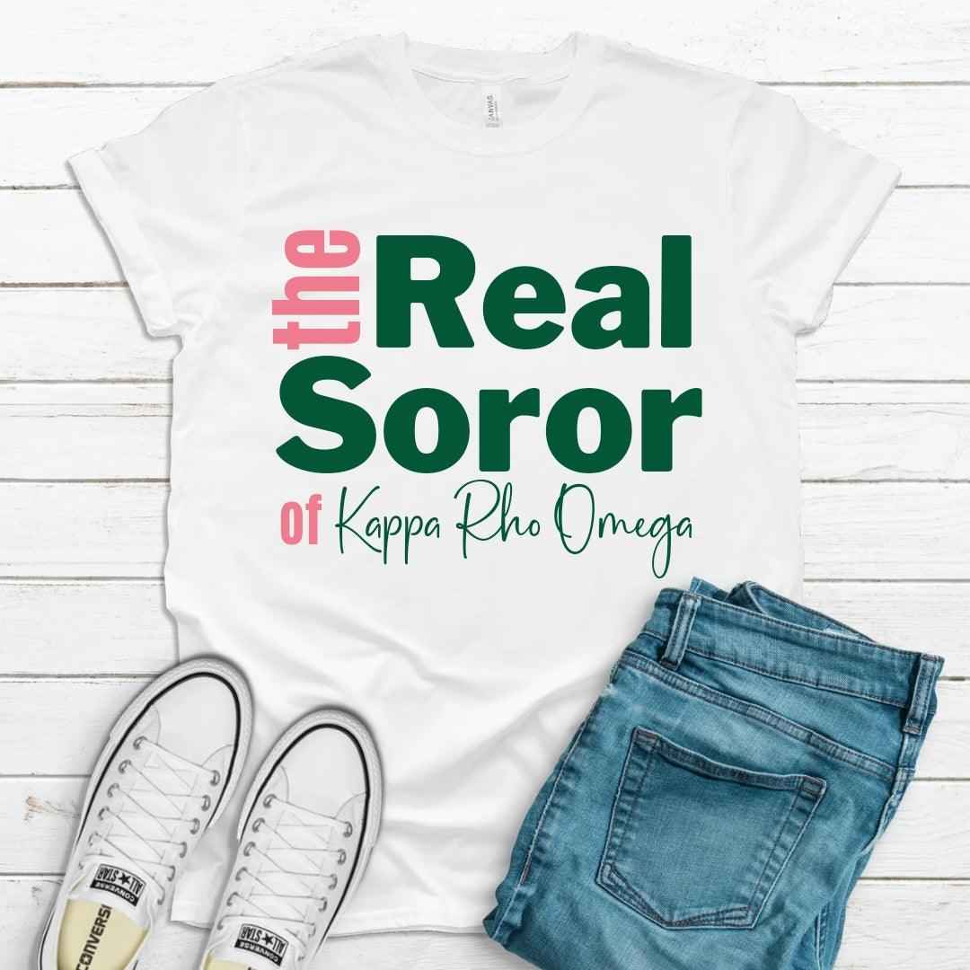 AKA The Real Soror Tee • Crew Neck • Unisex Shirt T-Shirt