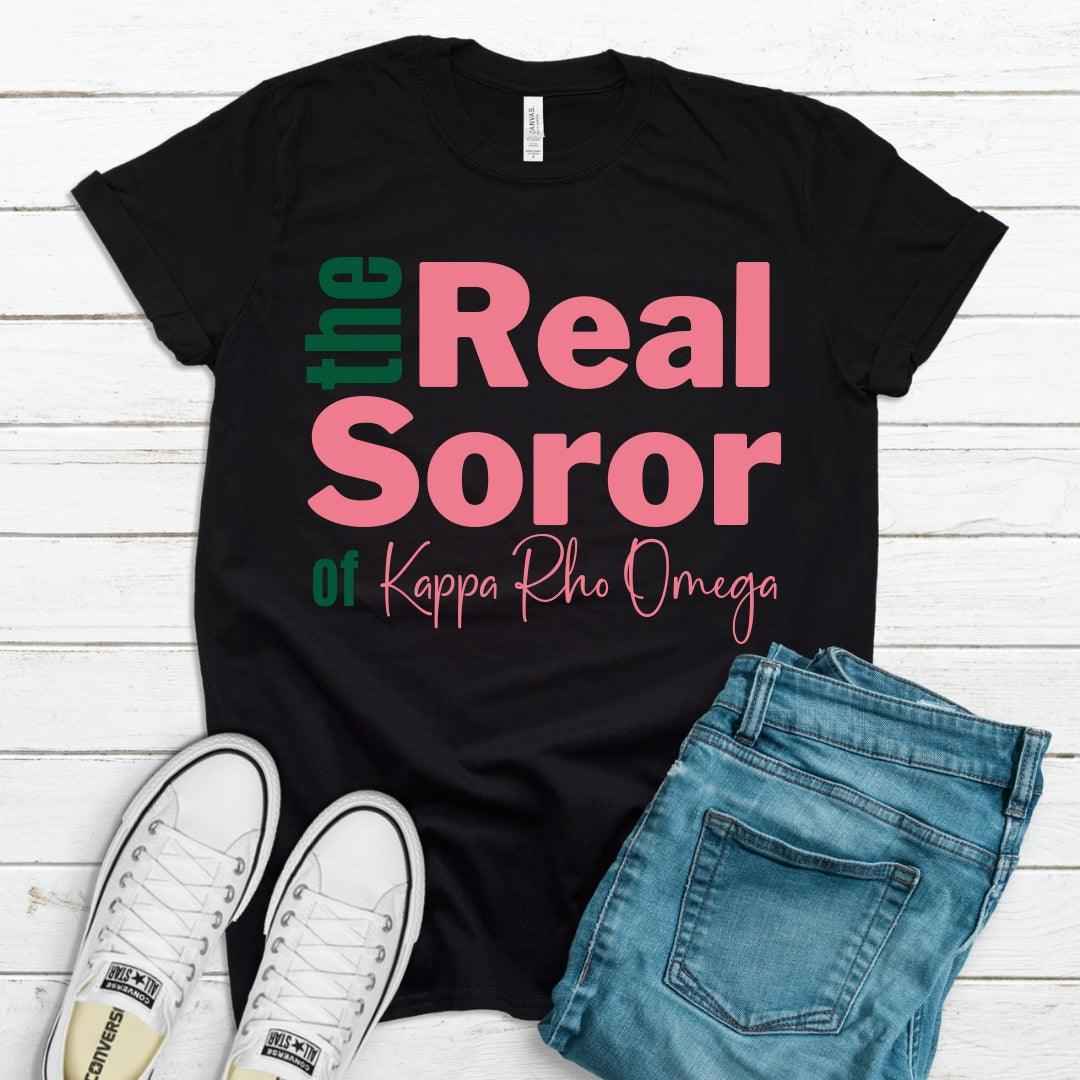 AKA The Real Soror Tee • Crew Neck • Unisex Shirt T-Shirt