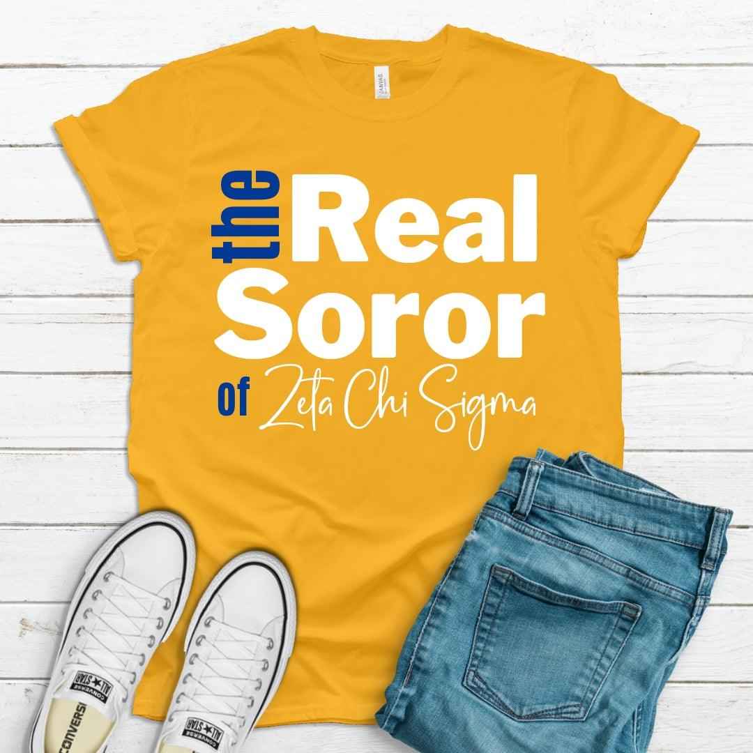 SGRho The Real Soror Tee • Crew Neck • Unisex Shirt T-Shirt