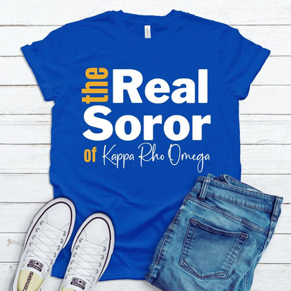 SGRho The Real Soror Tee • Crew Neck • Unisex Shirt