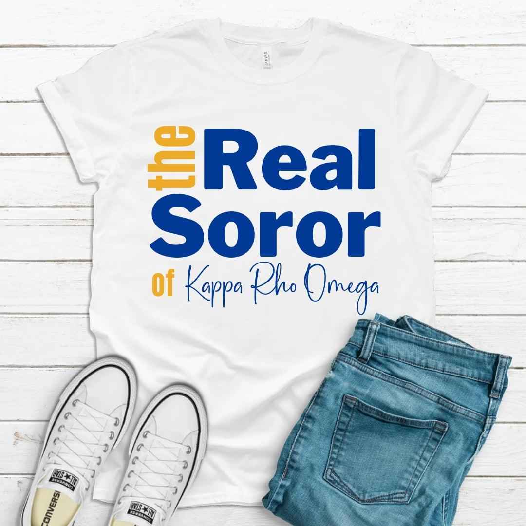 SGRho The Real Soror Tee • Crew Neck • Unisex Shirt T-Shirt