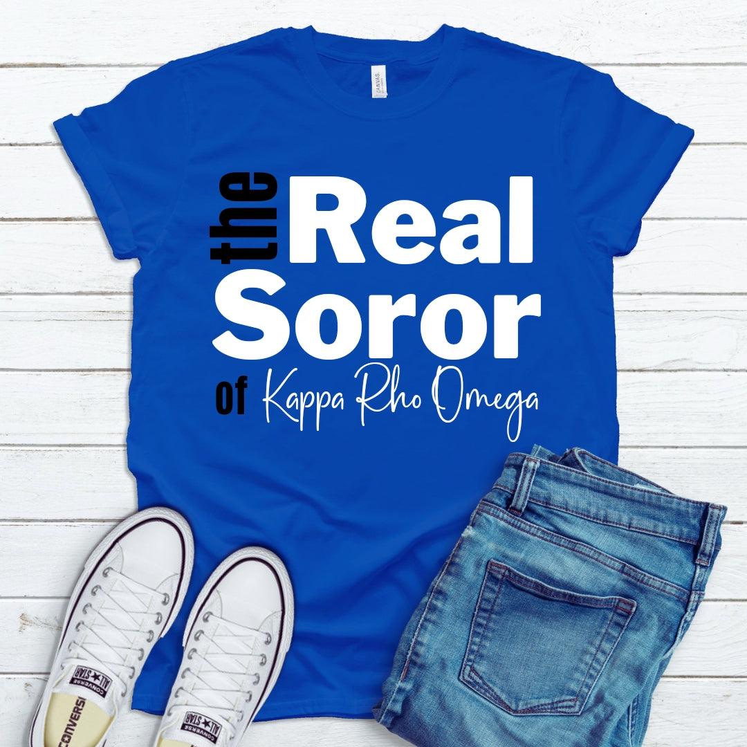 Zetas The Real Soror Tee • Crew Neck • Unisex Shirt