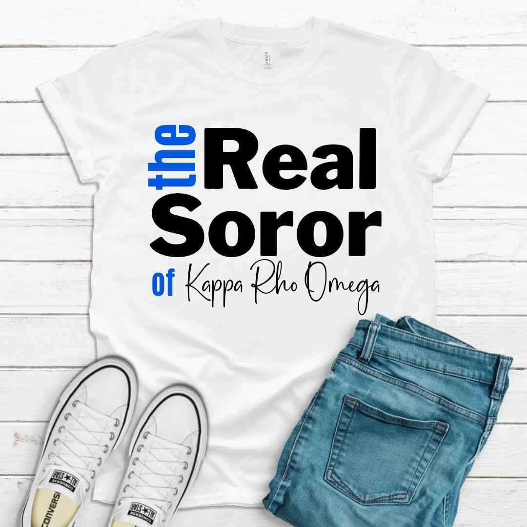 Zetas The Real Soror Tee • Crew Neck • Unisex Shirt White T-Shirt