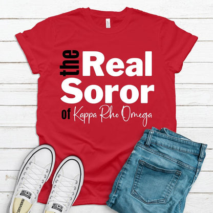 Deltas The Real Soror Tee • Crew Neck • Unisex Shirt