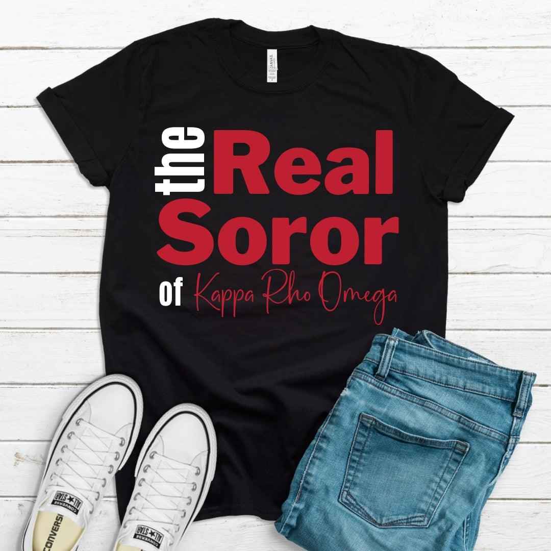 Deltas The Real Soror Tee • Crew Neck • Unisex Shirt T-Shirt