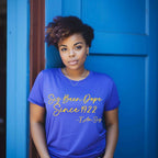 1922 Sis Been Dope Unisex Sorority Tee • Crew Neck Blue T-Shirt
