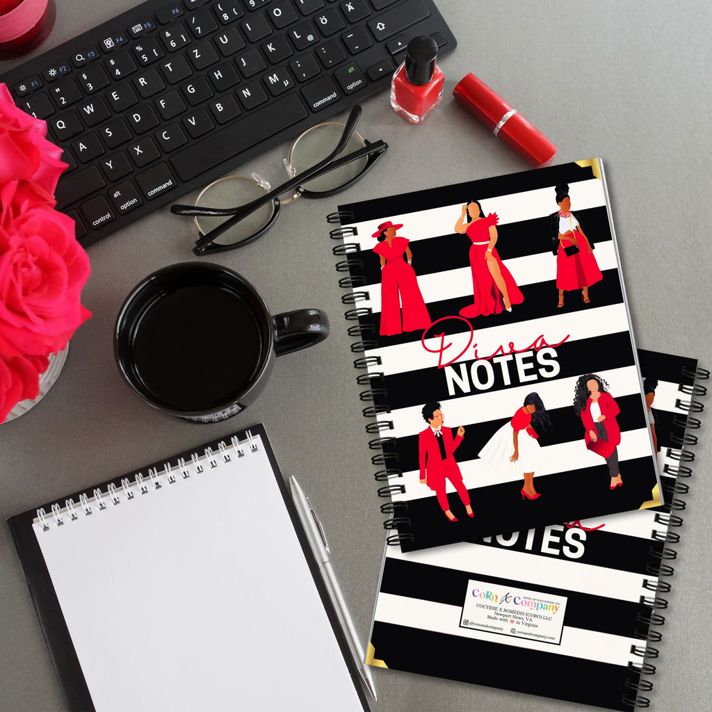 Diva Notes Sorority Keepsake Notebook - CoRo & Company
