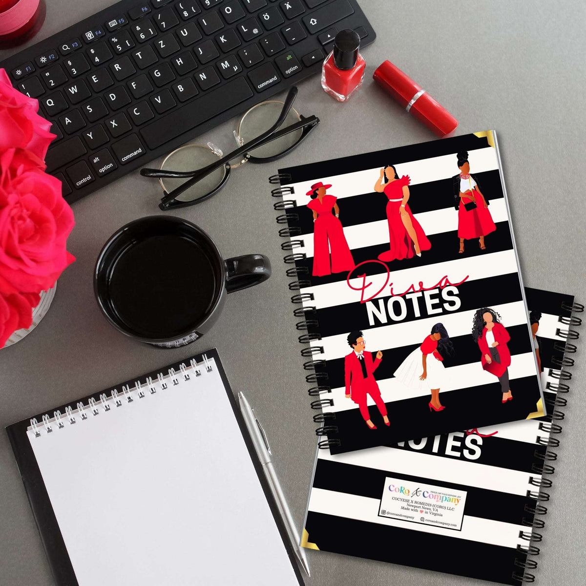 Diva Notes Sorority Keepsake Notebook - CoRo & Company