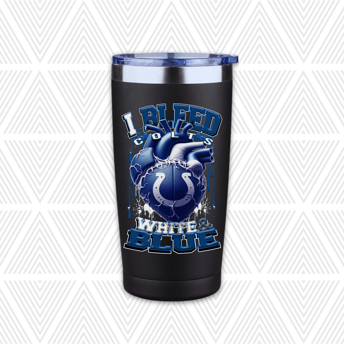 I Bleed Football Team 20oz Tumbler