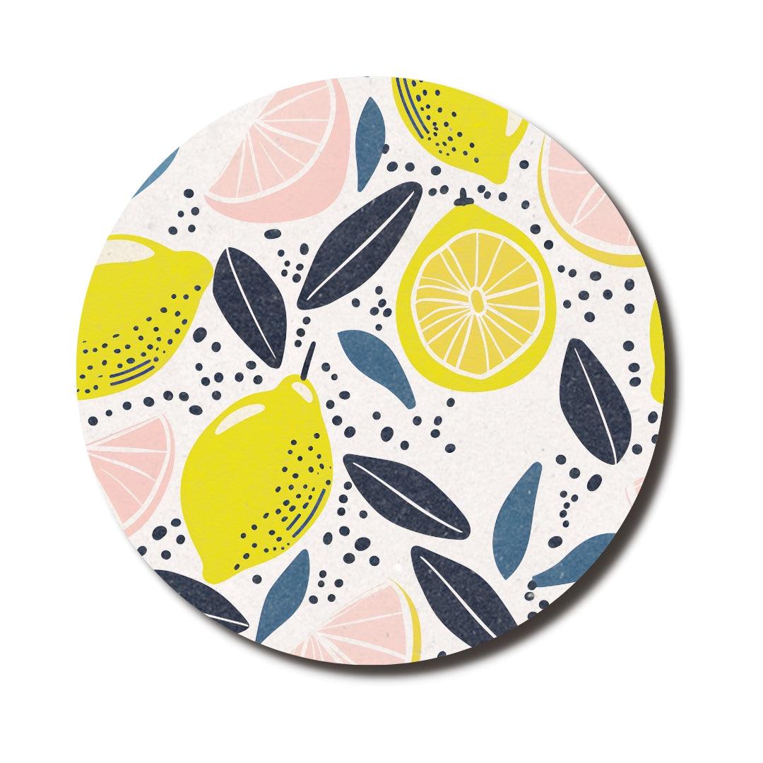 Lemonade Round Mouse Pad