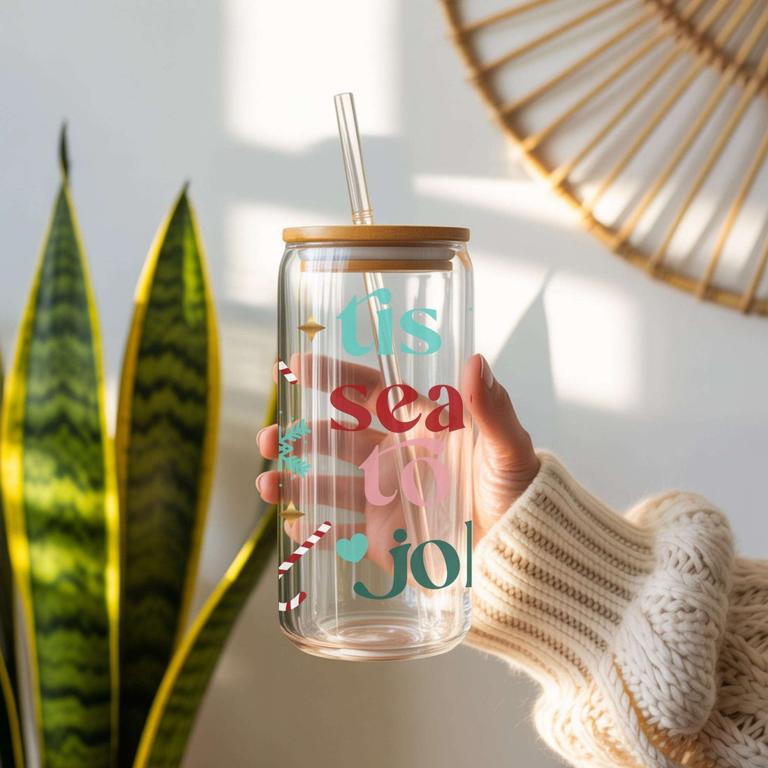 Tis The Season To Be Jolly Cup With Lid And Straw - CoRo & Company