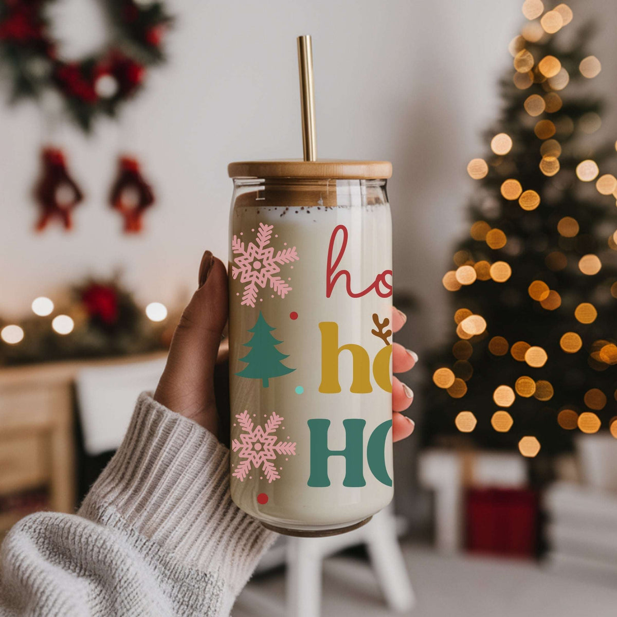 Ho Ho Ho Cup With Lid and Straw - CoRo & Company