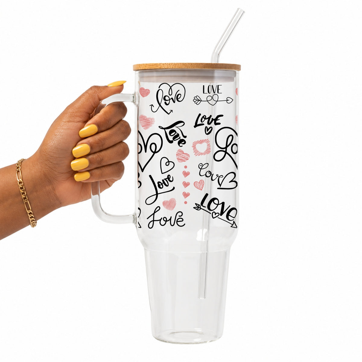Love Notes Glass Cup
