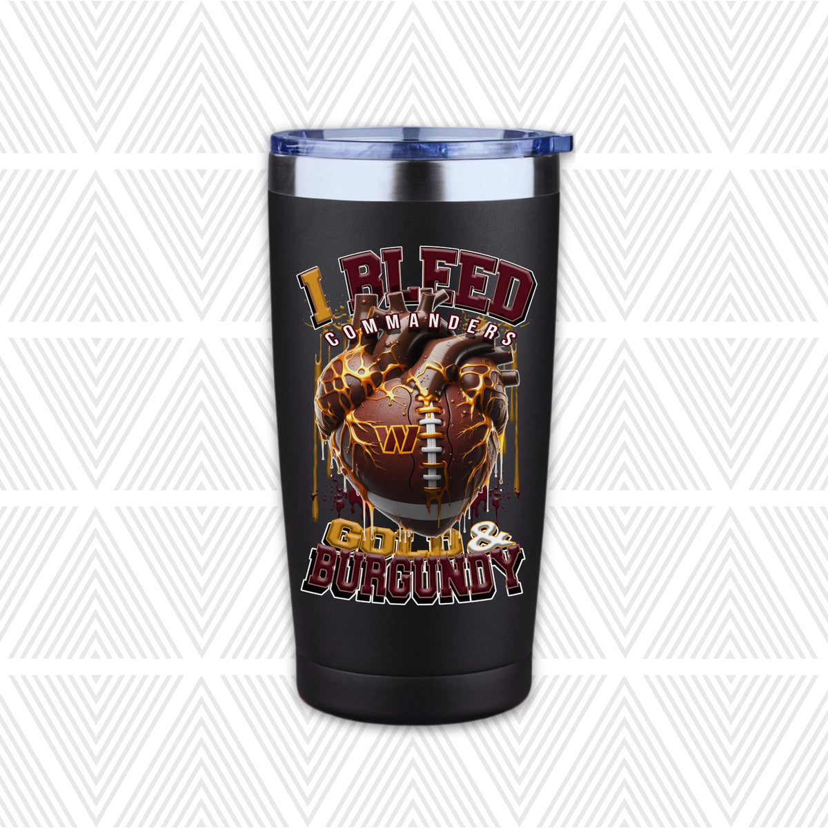 I Bleed Football Team 20oz Tumbler