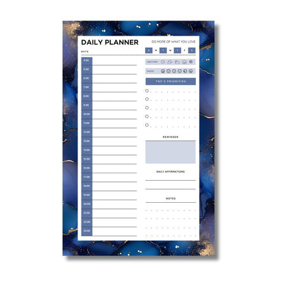 Midnight Desktop Daily Planner • 6 x 9"