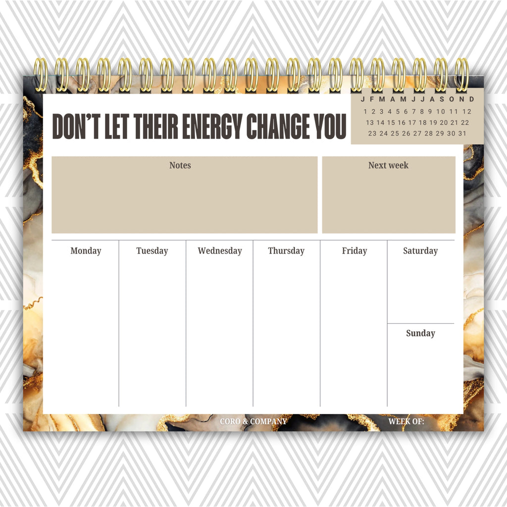 Weekly Desk Planner • 8.5 x 11" - CoRo & Company