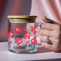 Piece By Piece Glass Mug With Lid and Straw - CoRo & Company