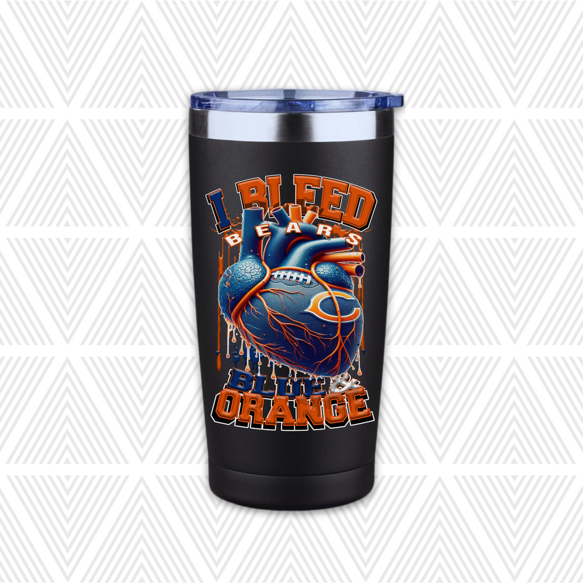 I Bleed Football Team 20oz Tumbler