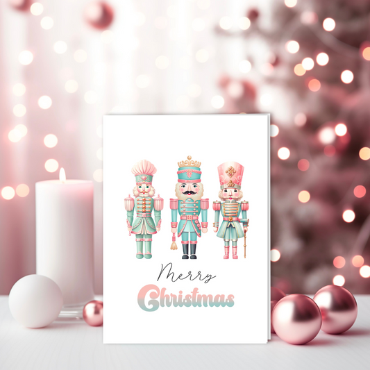 Pink Nutcrackers Greeting Card