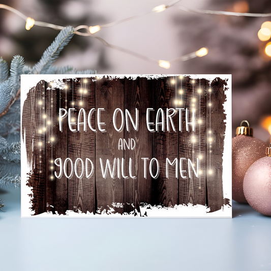 Peace on Earth Greeting Card