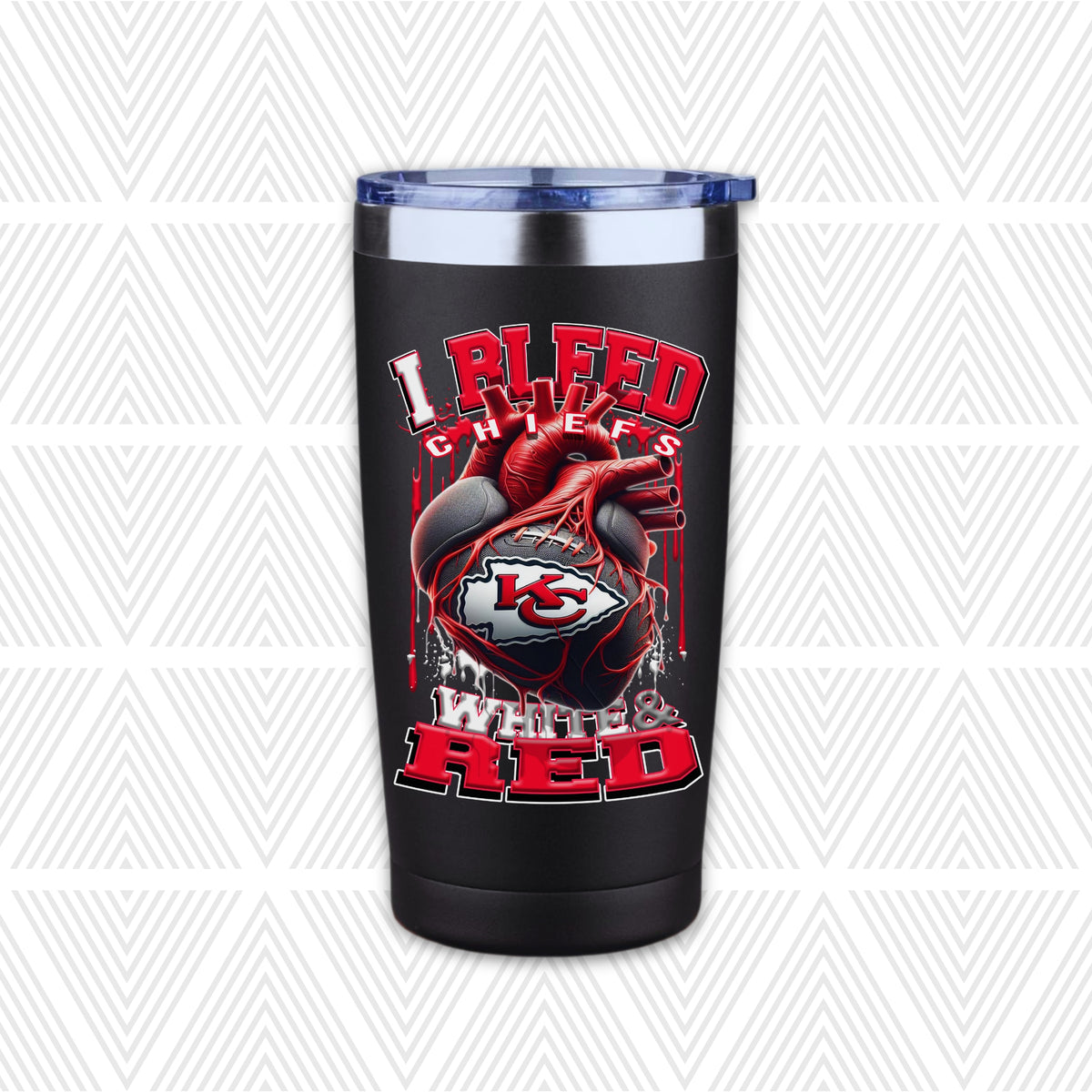 I Bleed Football Team 20oz Tumbler