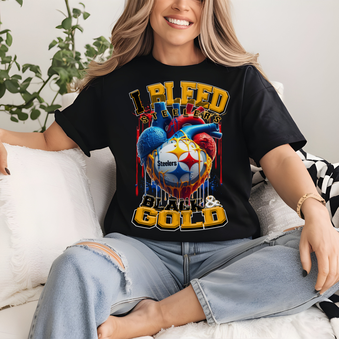 I Bleed Steelers Tee • Unisex T-Shirt T-Shirt