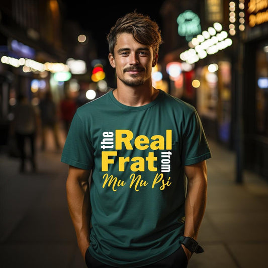 The Real Frat Tee • Fraternity T-Shirt • Crew Neck