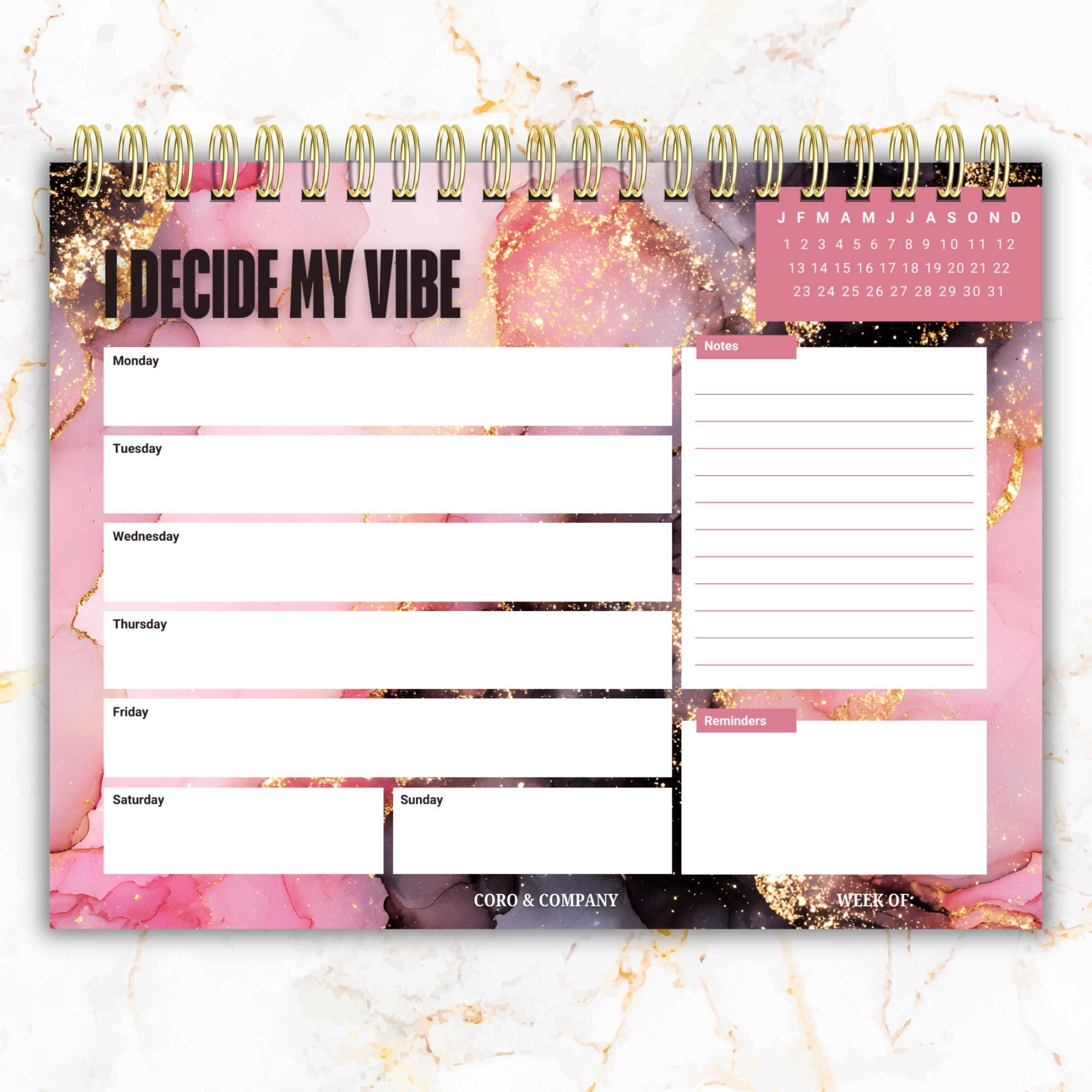 Weekly Desk Planner • 8.5 x 11"